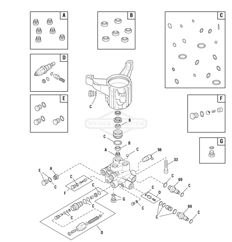 020582-02 pump 707496 rebuild kits